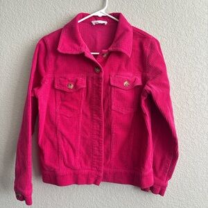First Love Vibrant Pink Jean Jacket